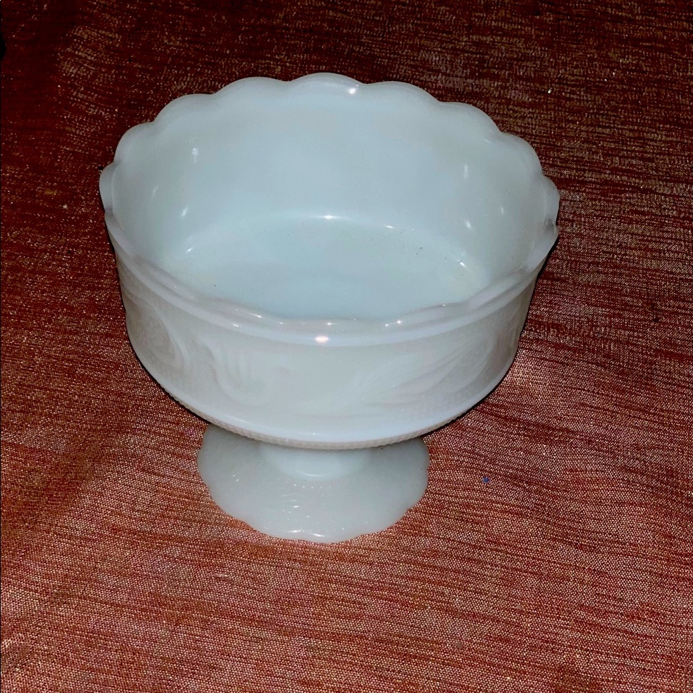 Vintage Milkglass Candy Dish